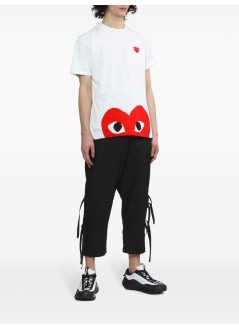 comme des garcons camiseta hombre play t-shirt - axt034051 white