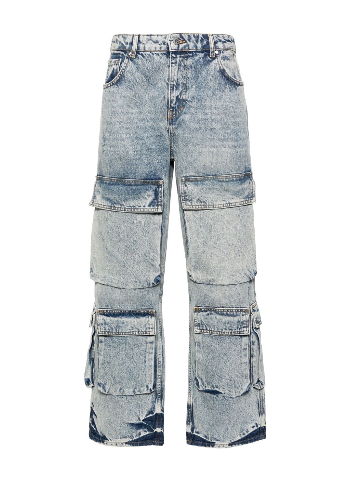 Pantalon jeans represent denim manr3ca cargo denim - mlm6090 60 talla 33
 