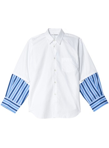 comme des garcons camiseria hombre mens shirt woven - fmb032 stripe white