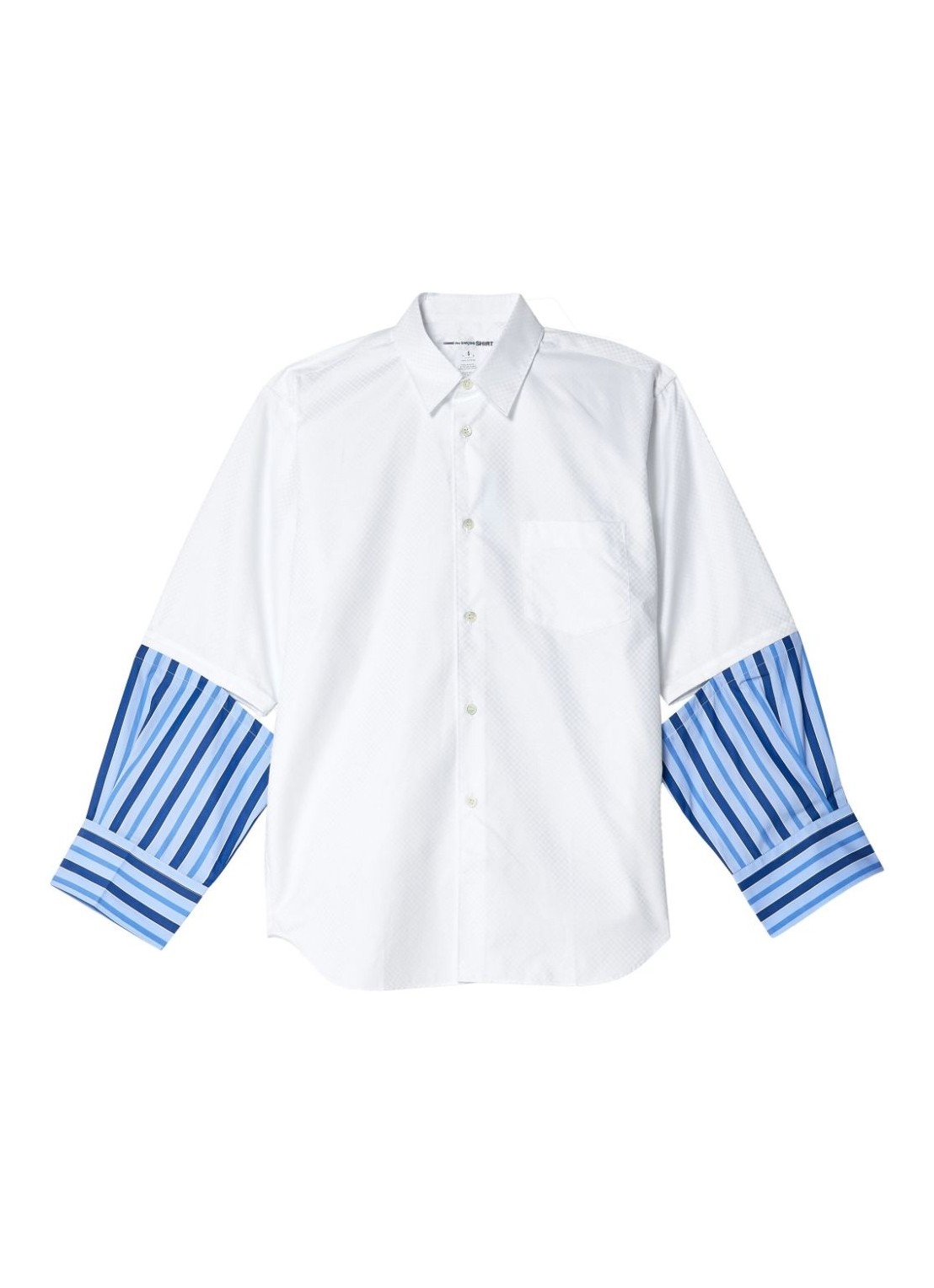 Camiseria comme des garcons shirt manmens shirt woven - fmb032 stripe white talla Azul
 
