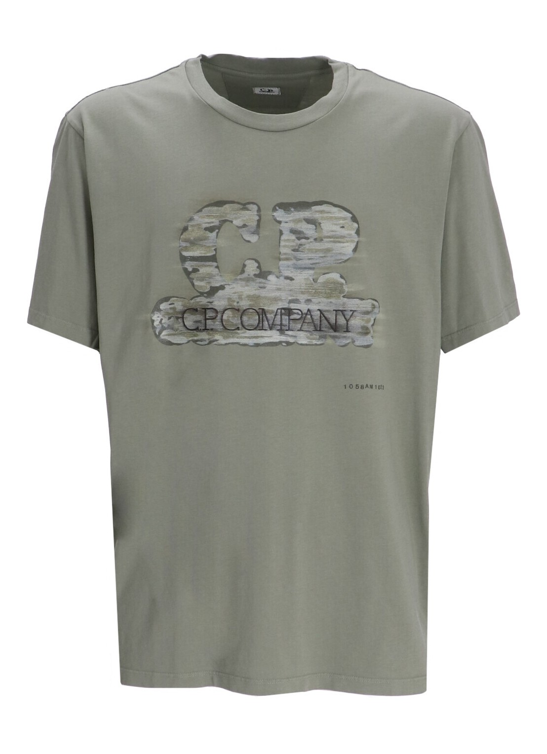 Camiseta c.p.company t-shirt man24/1 jersey artisanal logo t-shirt - 16cmts299a005431g 627 talla ver