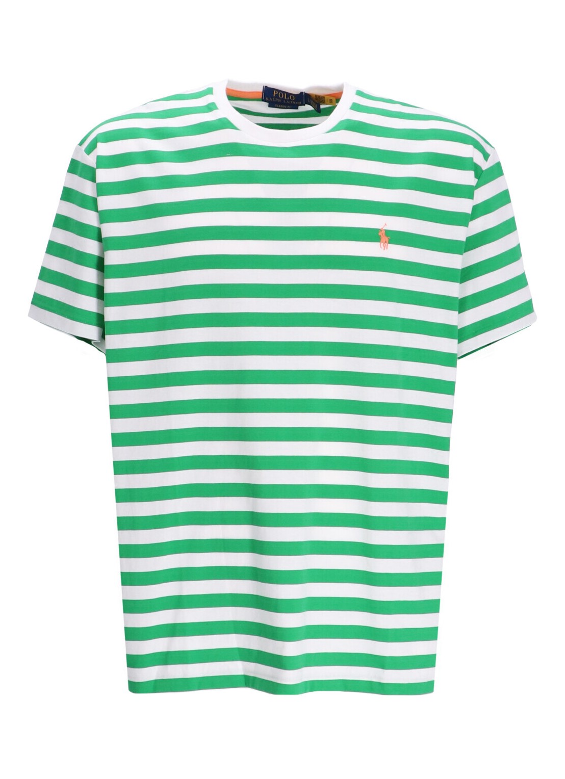 Camiseta polo ralph lauren t-shirt mansscnm18-short sleeve-t-shirt - 710926999004 preppy green white