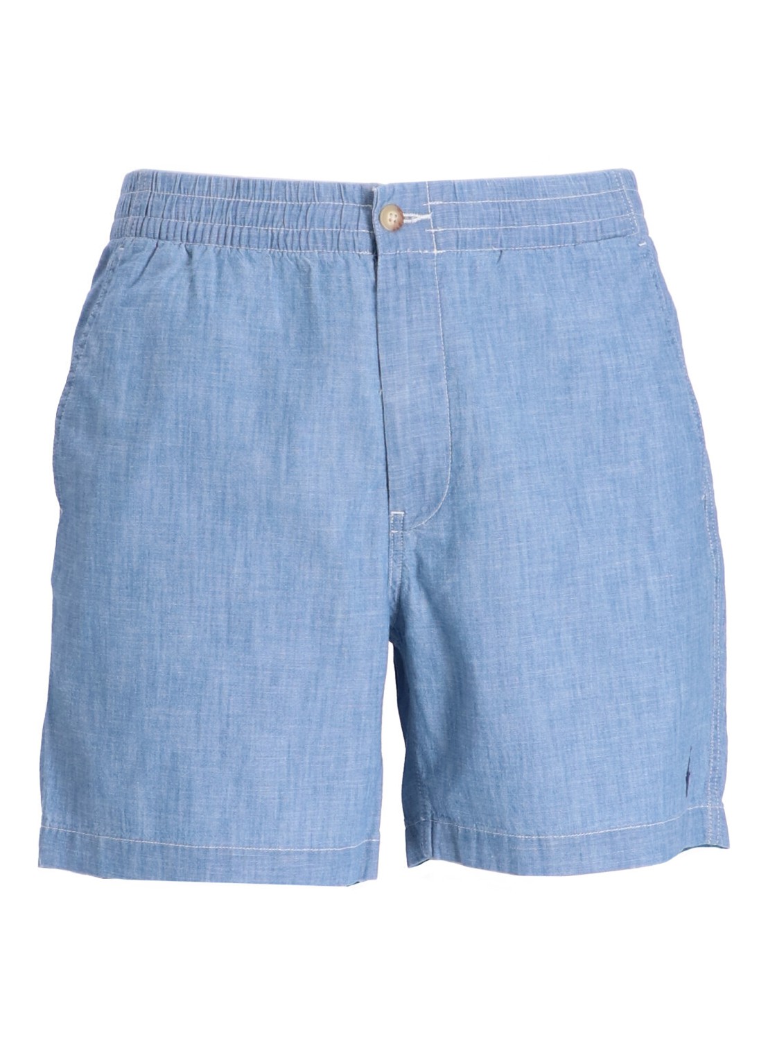 Pantalon corto polo ralph lauren short pant mancfprepsters-flat front - 710862776001 chambray talla 