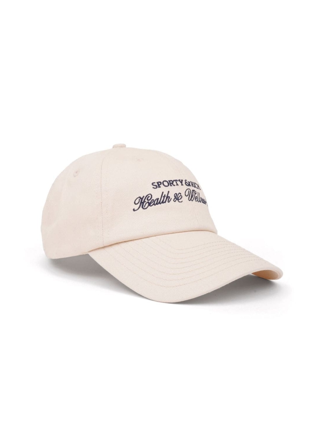 Gorras sporty & rich cap womanh&w club embroidered hat cream/navy - ac039s412hc cream talla beige
 