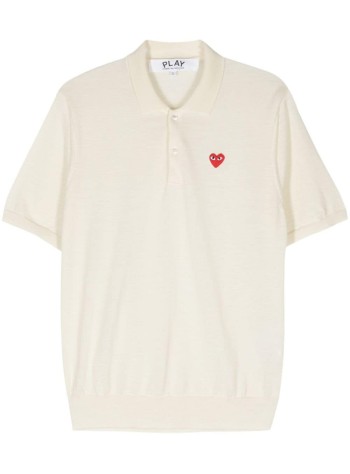 comme des garcons polo hombre polo-neck short sleeve - axn094051 white