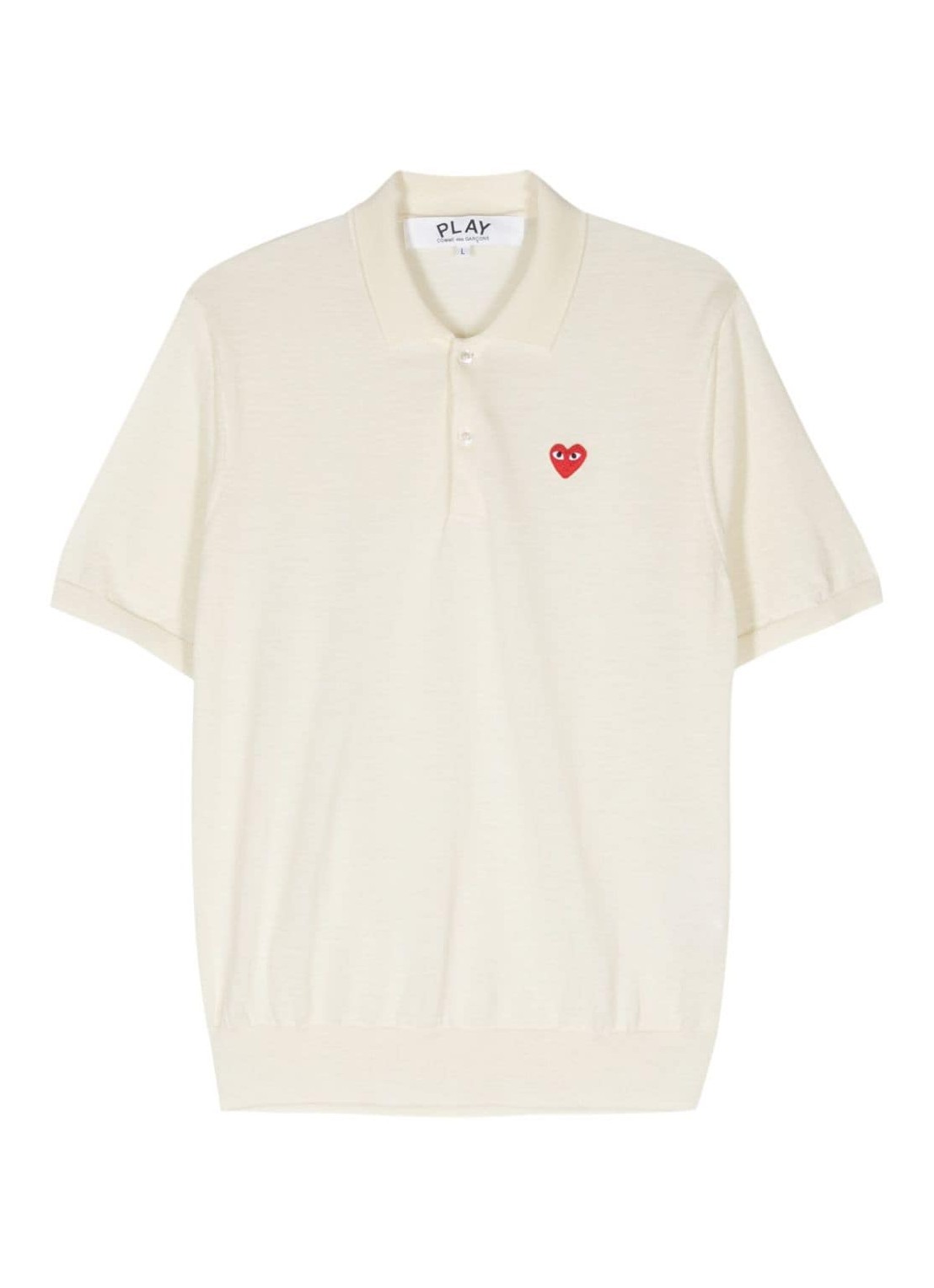 Comme des garcons white polo sale