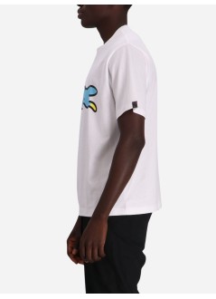 icecream t-shirt manrunning dog t-shirt - ic24236 white