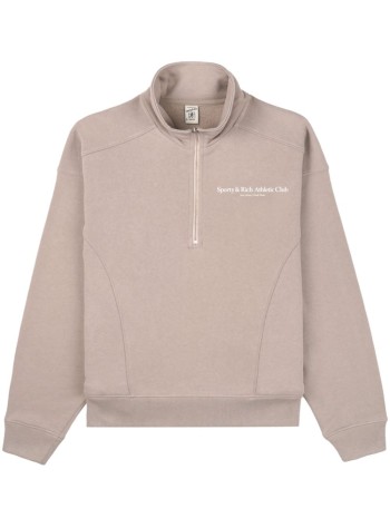 sporty & rich sweater womanathletic club quarter zip - ws069s405ae elephant