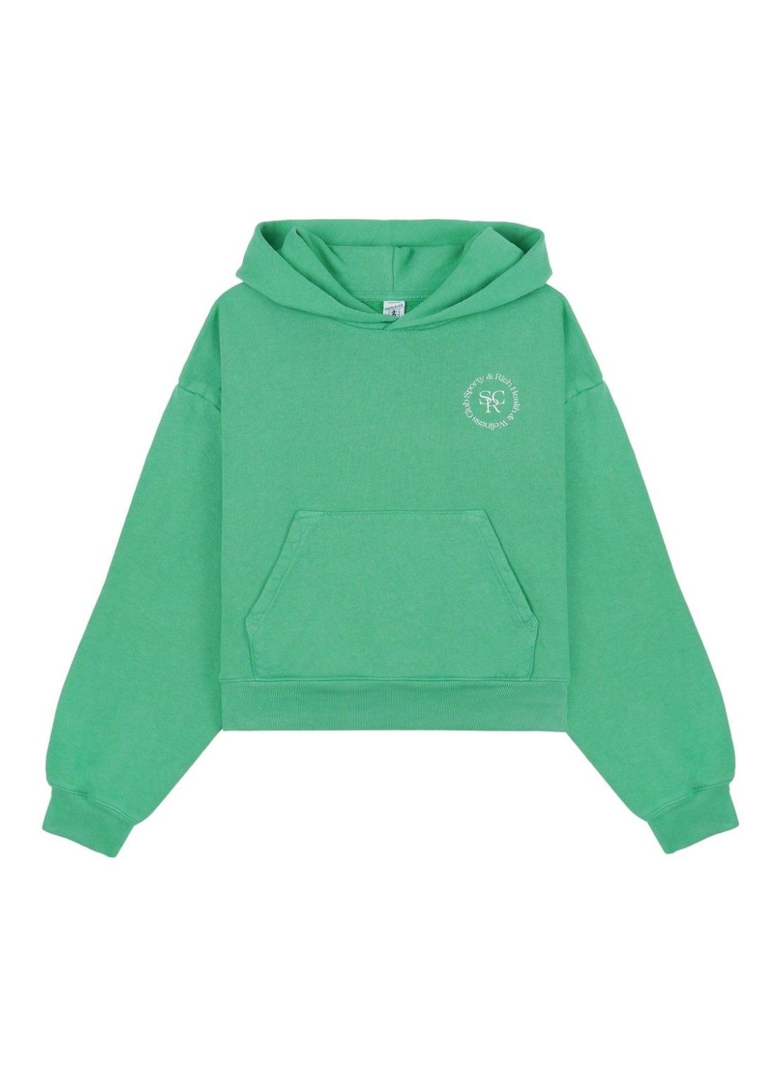Sudadera sporty & rich sweater womansrhwc cropped hoodie - ws070s405sv verde talla L
 