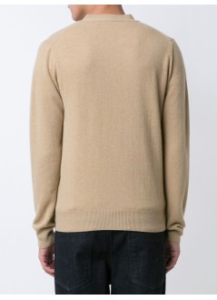 comme des garcons punto hombre play cardigan - axn024051 beige