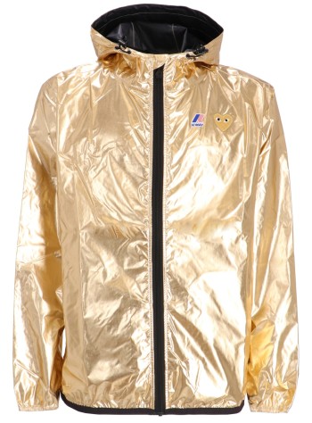 comme des garcons outerwear hombre jacket gold emblem - azj508051 gold