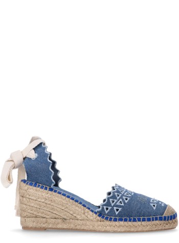 karl lagerfeld sandal womankamini mid ankle tie cut-out - kl32206 dlb