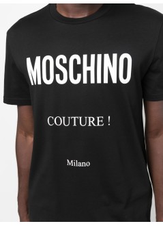 moschino couture camiseta hombre organic cotton jersey - 07075241 a1555