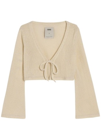 oas top mujer ecru vacay net top - 750601 ecru