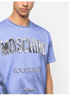 moschino couture t-shirt mant-shirt - 07310240 a2283