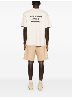 drôle de monsieur t-shirt manle t-shirt slogan - permts203co002mt mastic