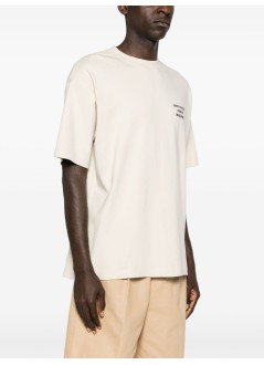 drôle de monsieur t-shirt manle t-shirt slogan - permts203co002mt mastic