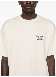 drôle de monsieur t-shirt manle t-shirt slogan - permts203co002mt mastic