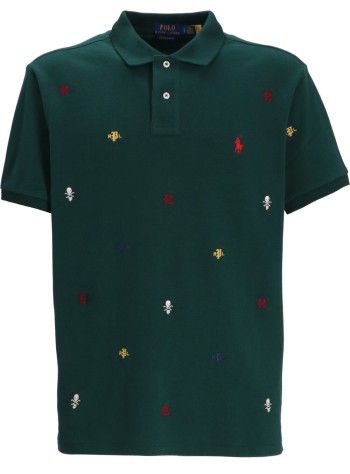 polo ralph lauren polo hombre sskccmslm13-short sleeve-polo shirt - 710941437001 moss agate