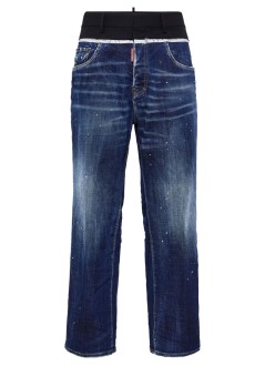 dsquared denim mancut off loose fit jean - s74lb1508s30664 470