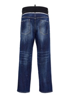 dsquared denim mancut off loose fit jean - s74lb1508s30664 470