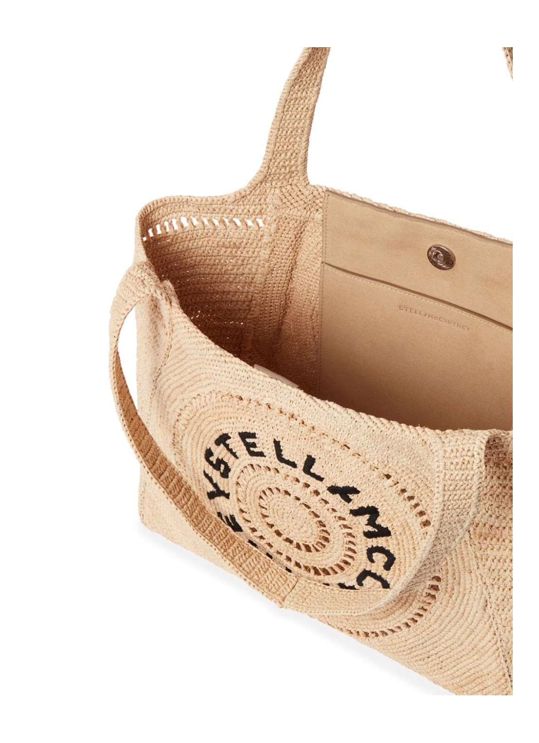 Stella mccartney straw bag deals