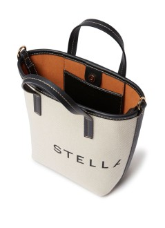 stella mccartney crossbody womanbucket bag eco salt and pepper - 7b0106wp0221 9043