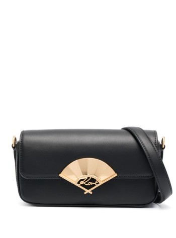 karl lagerfeld crossbody womank/signature fan sm crossbody - 240w3195 a999