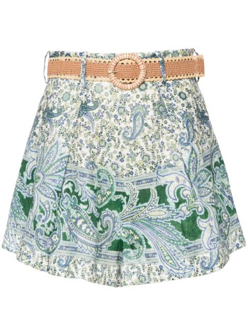 zimmermann short pant womanottie tuck short - 7453ass242 grpa