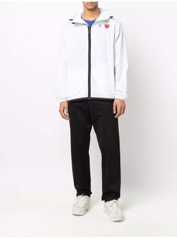 comme des garcons outerwear hombre p1j501 - k-way hoodie full zip - azj501051 white 2