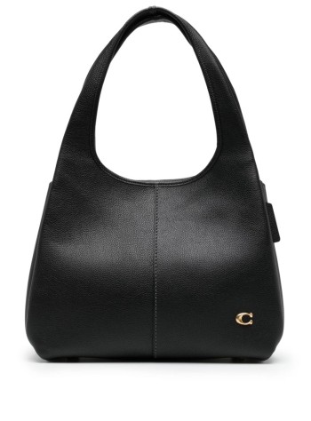 coach handbag womanpolished pebble leather lana shoulder bag - cm544 b4 bk