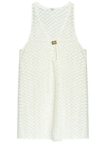 ganni vestido mujer mesh lace mini dress - t3912 135