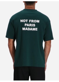 drôle de monsieur camiseta hombre le t-shirt slogan - permts203co002dgn dark green