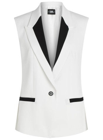 karl lagerfeld outerwear womantailored gilet - 245w1405 101