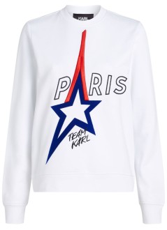 karl lagerfeld sudadera mujer paris sweatshirt - 245w1830 100