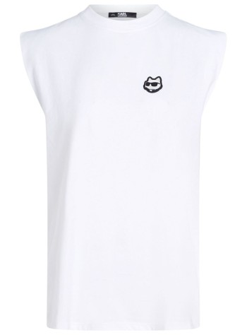 karl lagerfeld top womanikonik 2.0 tank top - 245w1718 100