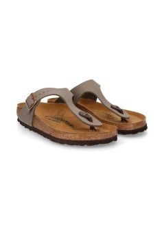 birkenstock planas mujer gizeh - 43391 stone