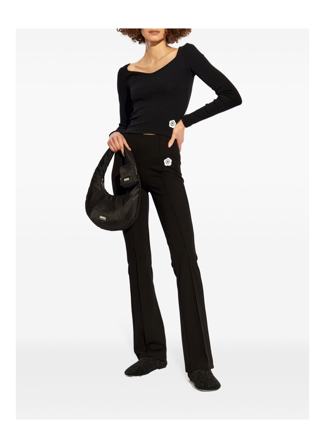 kenzo pant womanboke 2.0 fit & flare pants - fe62pa7294if