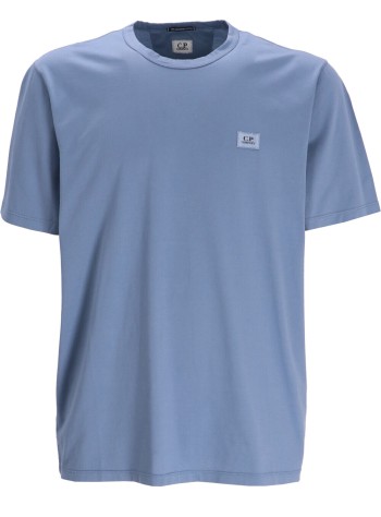 c.p.company camiseta hombre mercerized 70/2 jersey gasato logo patch t-shirt - 17cmts054a006374g 851