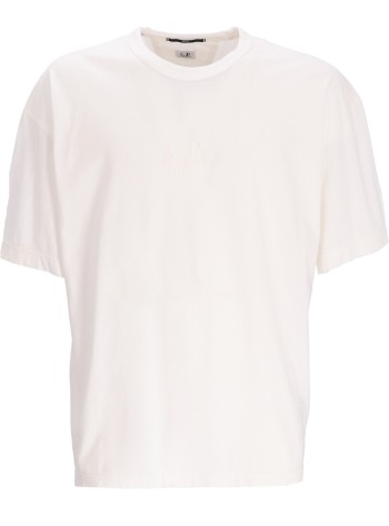 c.p.company camiseta hombre 20/1 jersey boxy logo t-shirt - 17cmts181a005697g 103