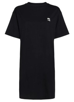 karl lagerfeld vestido mujer ikonik 2.0 patch t-shirt dress - 245w1352 999
