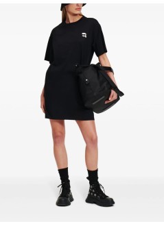 karl lagerfeld vestido mujer ikonik 2.0 patch t-shirt dress - 245w1352 999