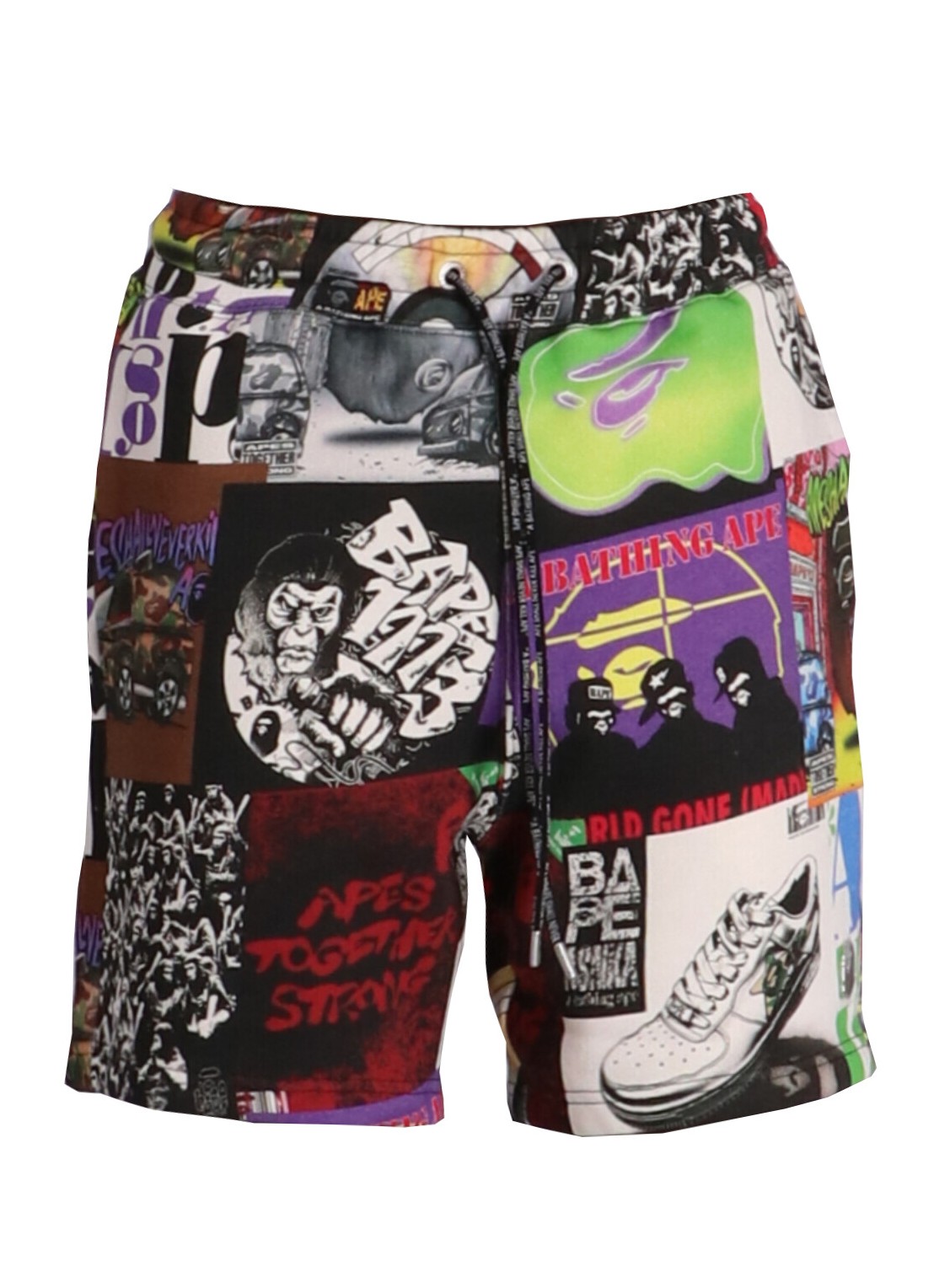 bape short pant manbape album monogram sweat shorts m 1j80153056 mul Talla S