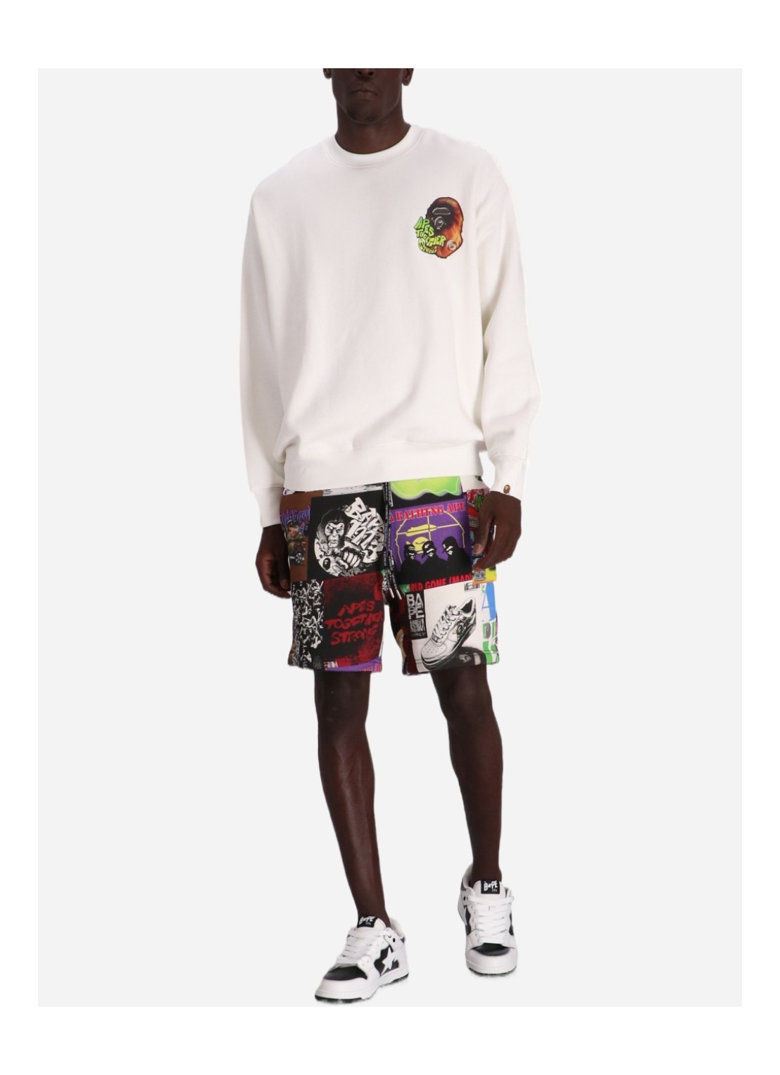 Pantalon bape corto best sale