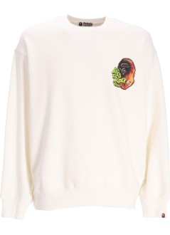 bape sweater manbape sport graphic crewneck m - 1j80113051 ivy