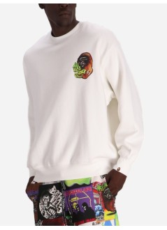 bape sweater manbape sport graphic crewneck m - 1j80113051 ivy