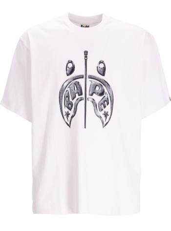 bape camiseta hombre mad shark photo print relaxed fit tee m - 1k30110333 wht