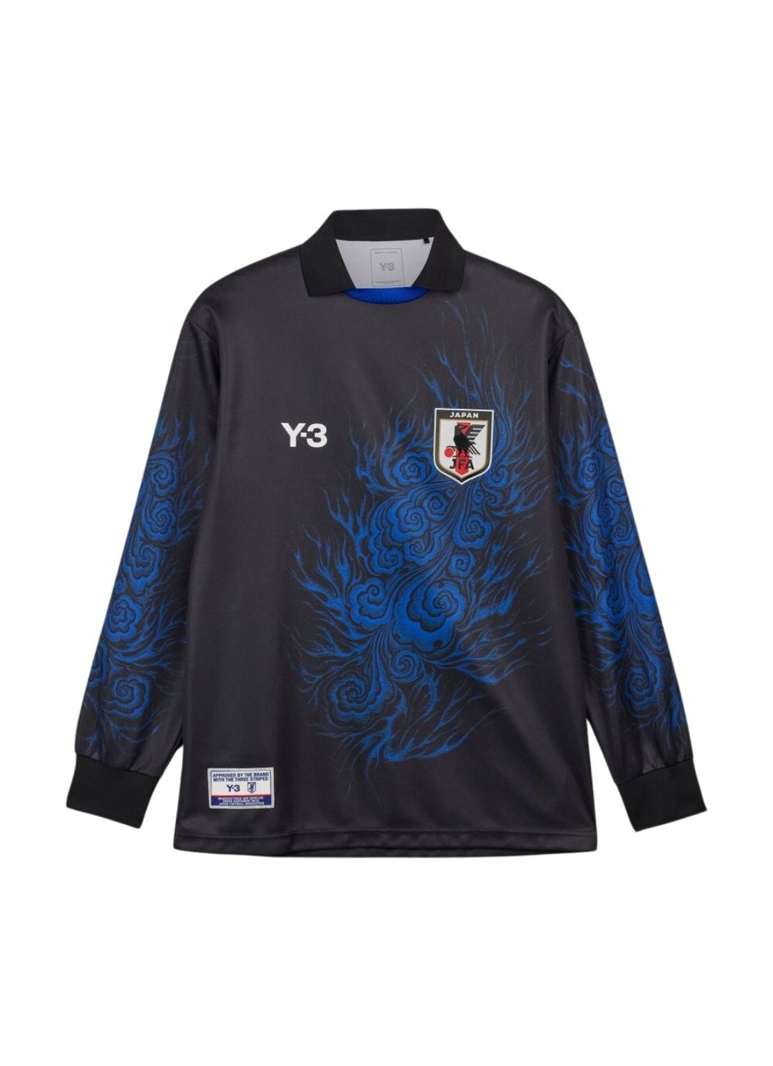 y3 t-shirt manjfa cw ls tee - jc7571 black boblue Talla L