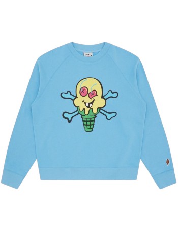 icecream sweater mancones & bones crewneck - ic24223 blue