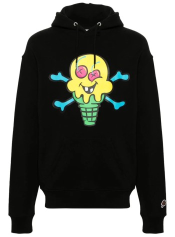 icecream sweater mancones & bones popover hood - ic24226 black